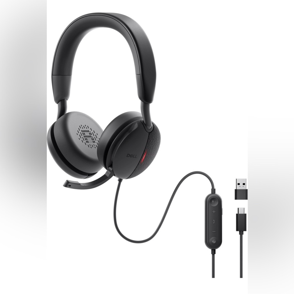 Dell Pro Wired ANC Headset with Black Finish
